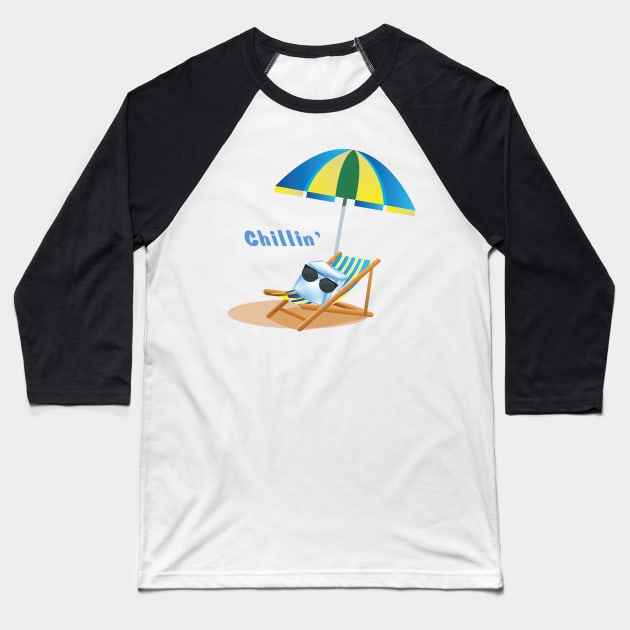 Ice cube chilling Baseball T-Shirt by SeriousMustache